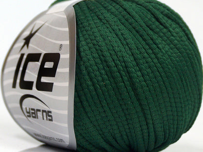 Lot of 8 Skeins Ice Yarns TUBE SOFTY Hand Knitting Yarn Dark Green
