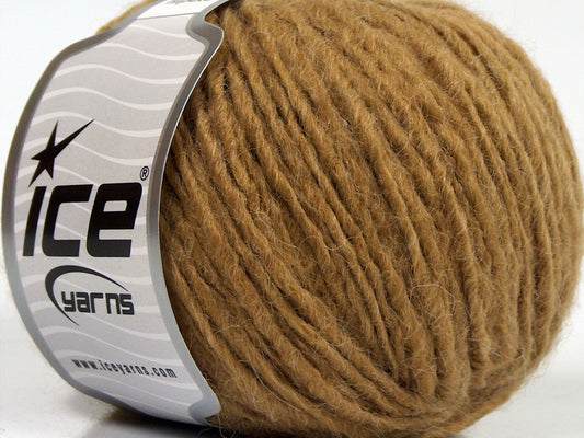 Lot of 8 Skeins Ice Yarns ETNO ALPACA (25% Alpaca 50% Merino Wool) Yarn Milky Brown