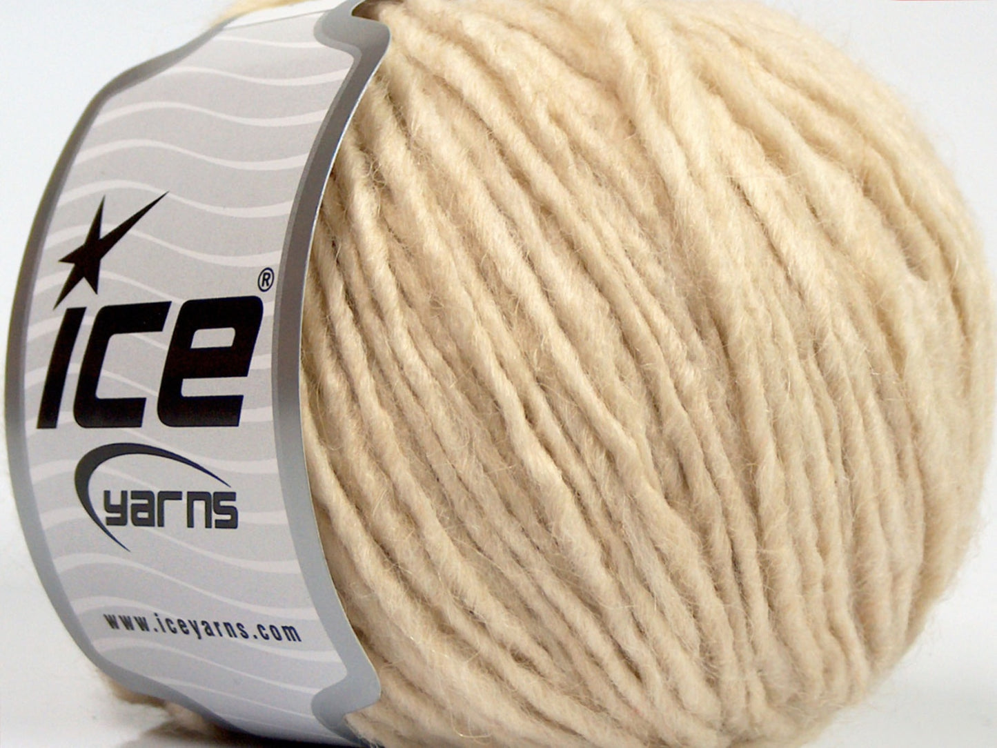 Lot of 8 Skeins Ice Yarns ETNO ALPACA (25% Alpaca 50% Merino Wool) Yarn Cream