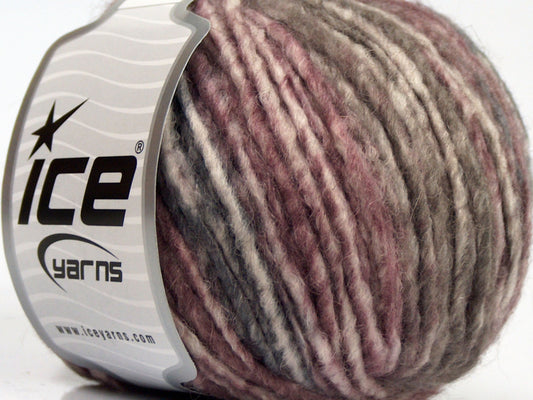 Lot of 8 Skeins Ice Yarns ETNO ALPACA (25% Alpaca 50% Merino Wool) Yarn Grey Shades Camel Purple