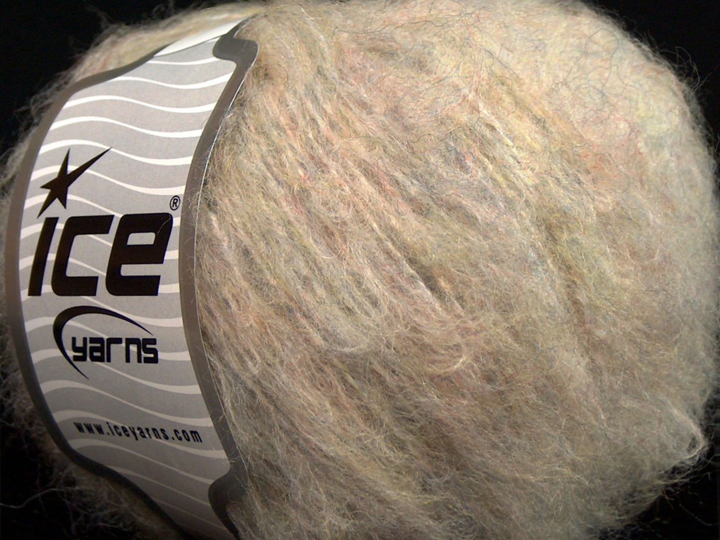 Lot of 8 Skeins Ice Yarns SALE WINTER (35% Wool) Yarn Light Grey Rainbow