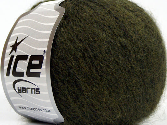 Lot of 8 Skeins Ice Yarns SALE WINTER Hand Knitting Yarn Dark Khaki