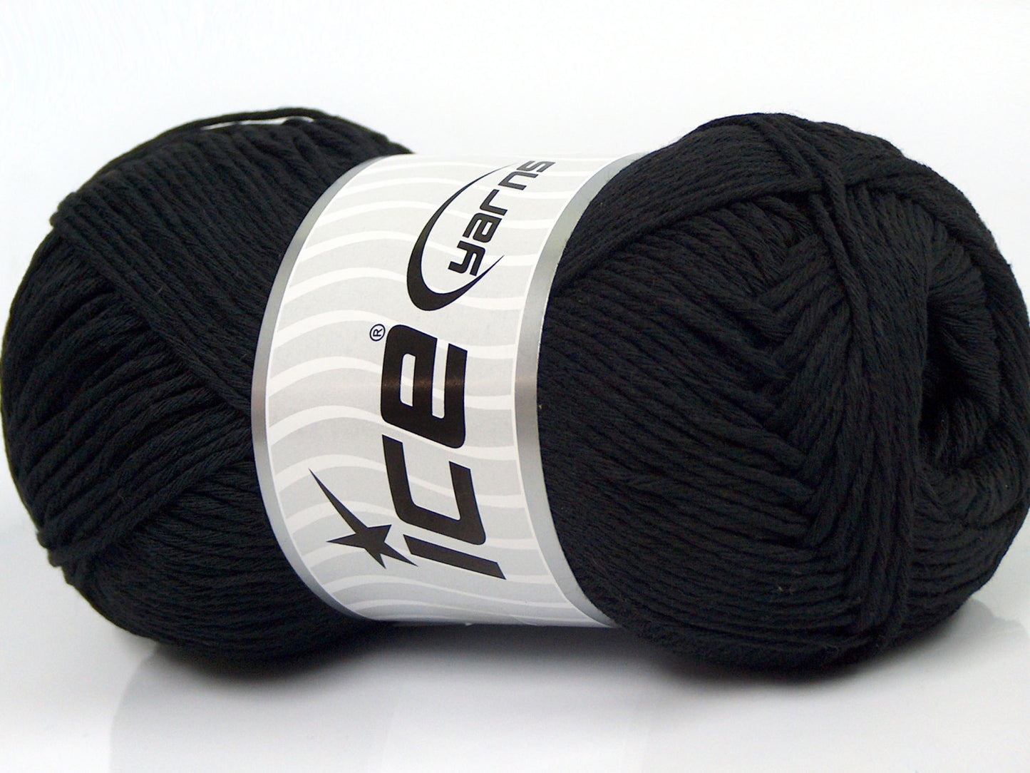 Lot of 4 x 100gr Skeins Ice Yarns NATURAL COTTON (100% Cotton) Yarn Black