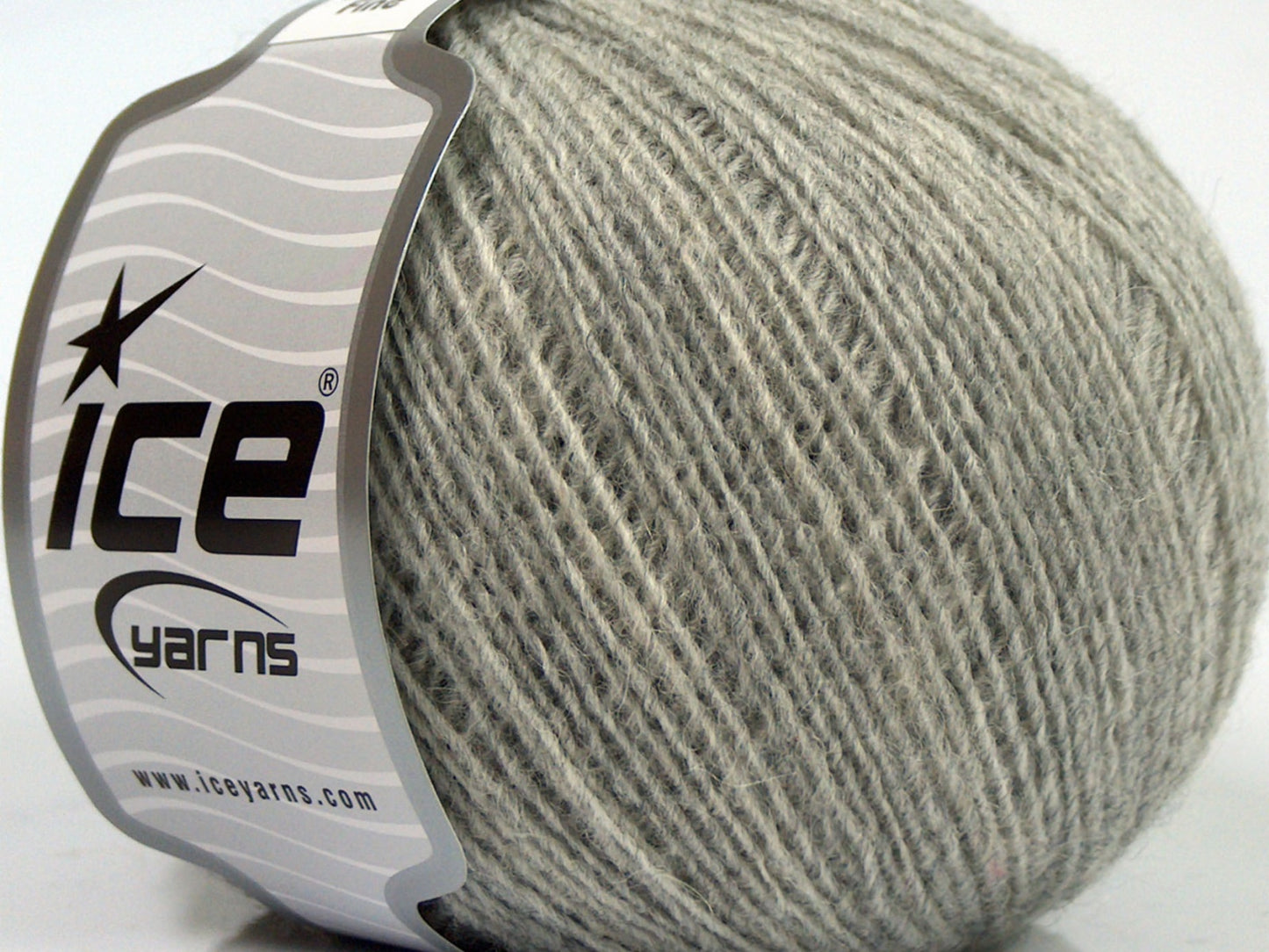 Lot of 8 Skeins Ice Yarns PERU ALPACA FINE (25% Alpaca 50% Merino Wool) Yarn Grey