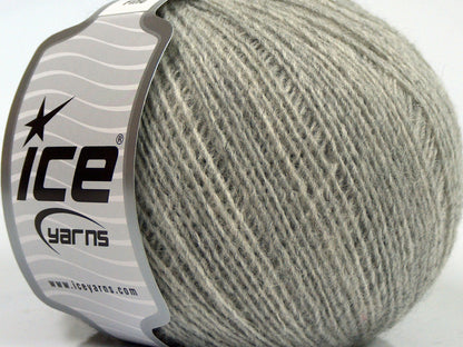 Lot of 8 Skeins Ice Yarns PERU ALPACA FINE (25% Alpaca 50% Merino Wool) Yarn Grey