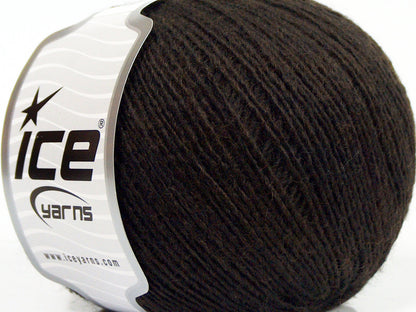 Lot of 8 Skeins Ice Yarns PERU ALPACA FINE (25% Alpaca 50% Merino Wool) Yarn Dark Brown