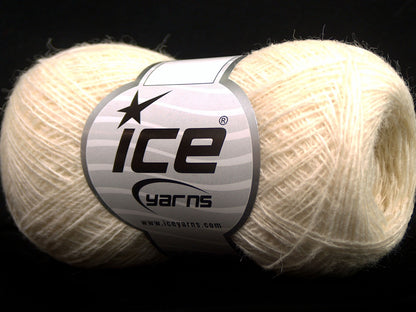 Lot of 10 Skeins Ice Yarns PERU ALPACA SUPERFINE (25% Alpaca 50% Merino Wool) Yarn Cream
