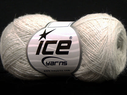 Lot of 10 Skeins Ice Yarns PERU ALPACA SUPERFINE (25% Alpaca 50% Merino Wool) Yarn Light Grey