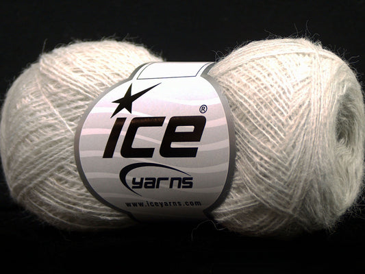 Lot of 10 Skeins Ice Yarns PERU ALPACA SUPERFINE (25% Alpaca 50% Merino Wool) Yarn Light Grey