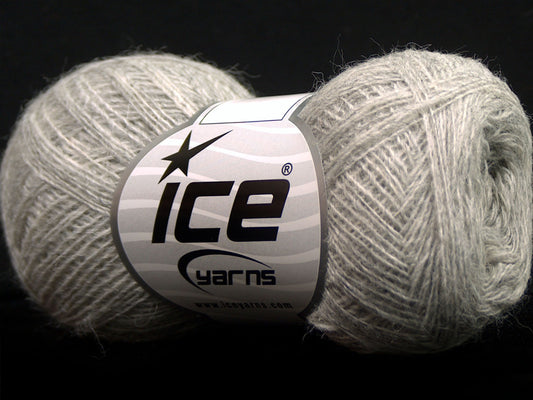 Lot of 10 Skeins Ice Yarns PERU ALPACA SUPERFINE (25% Alpaca 50% Merino Wool) Yarn Grey