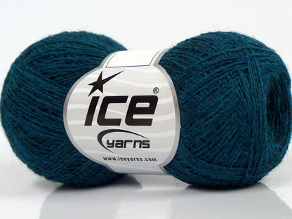 Lot of 10 Skeins Ice Yarns PERU ALPACA SUPERFINE (25% Alpaca 50% Merino Wool) Yarn Teal