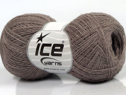 Lot of 10 Skeins Ice Yarns PERU ALPACA SUPERFINE (25% Alpaca 50% Merino Wool) Yarn Light Maroon