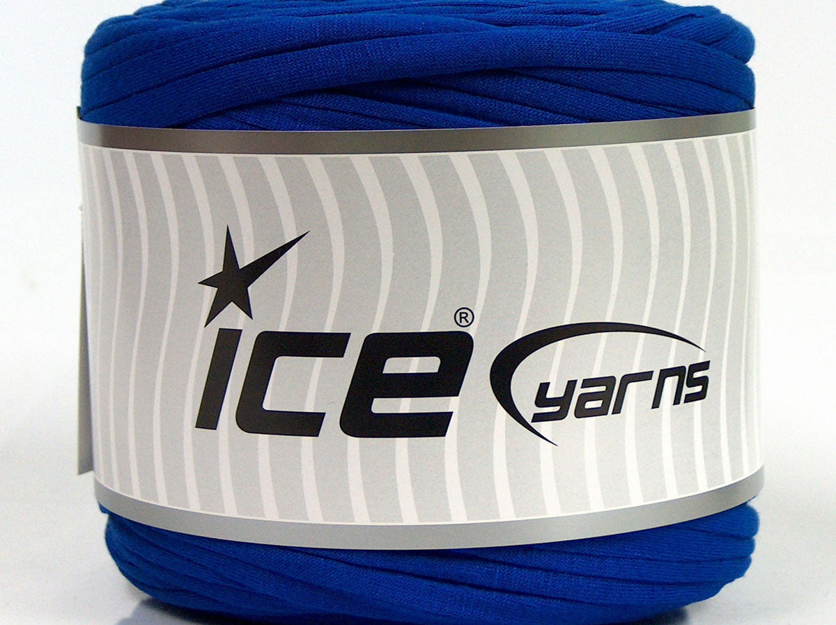 600 gr ICE YARNS UPCYCLED FABRIC 600 (95% Cotton 5% Elastan) Yarn Saxe Blue