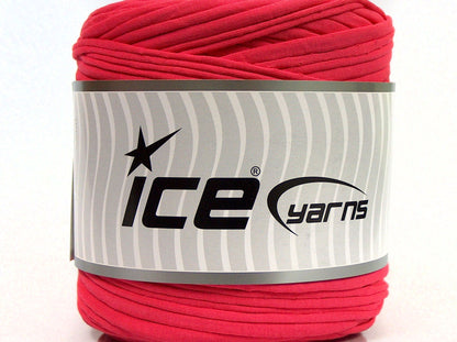 600 gr ICE YARNS UPCYCLED FABRIC 600 (95% Cotton 5% Elastan) Yarn Candy Pink