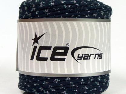 600 gr ICE YARNS UPCYCLED FABRIC 600 (95% Cotton 5% Elastan) Yarn Dark Navy