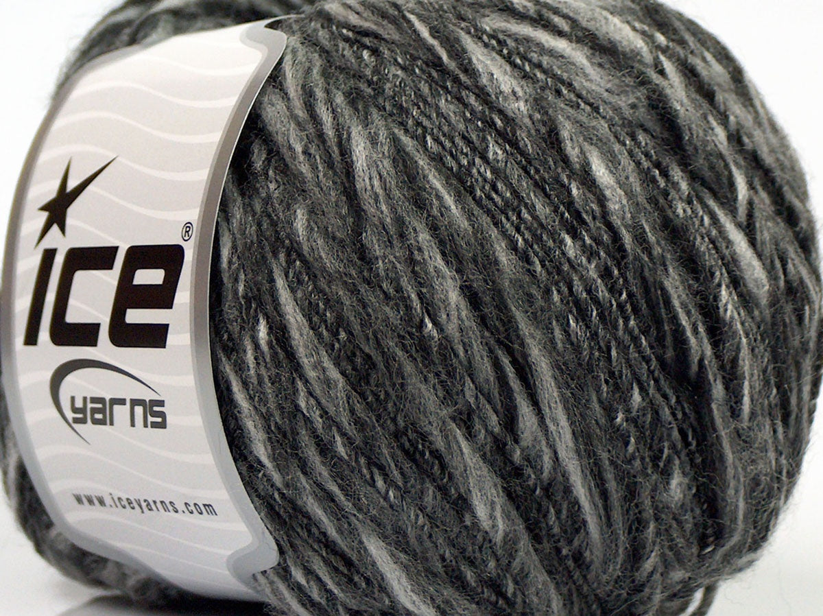 Lot of 8 Skeins Ice Yarns SALE WINTER Hand Knitting Yarn Black Grey Shades