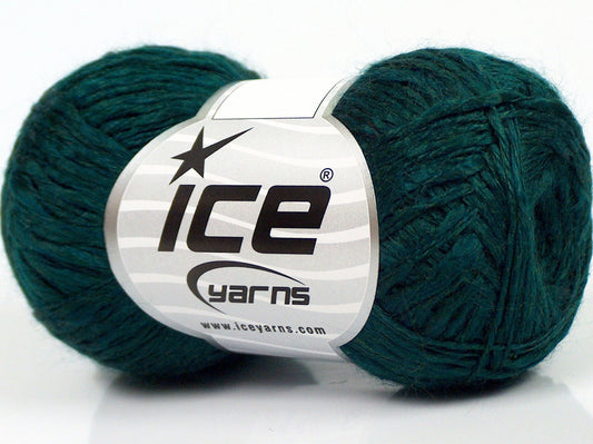 Lot of 8 Skeins Ice Yarns FLAMME ACRYL FINE Hand Knitting Yarn Teal