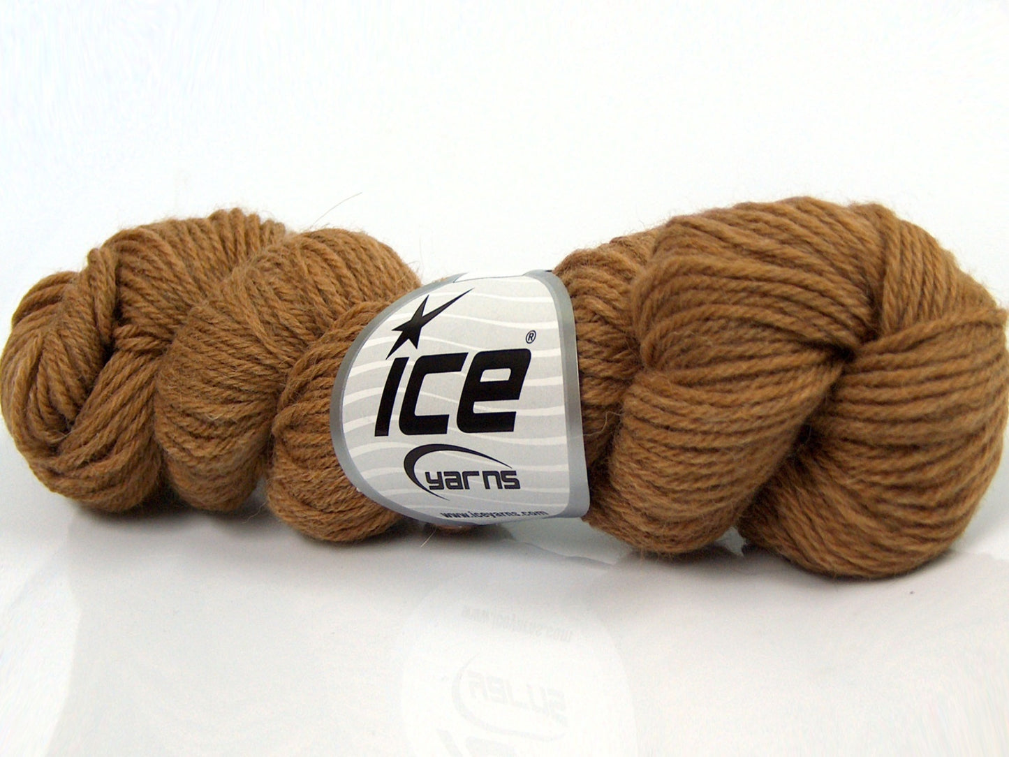 Lot of 2 x 100gr Skeins Ice Yarns BABY ALPACA NATURAL COLORS (55% Baby Alpaca 45% Superwash Extrafine Merino Wool) Yarn Milky Brown