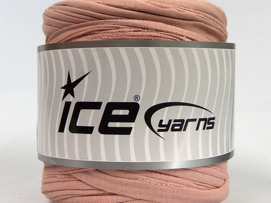 500 gr ICE YARNS UPCYCLED FABRIC 500 (95% Cotton 5% Elastan) Yarn Powder Pink
