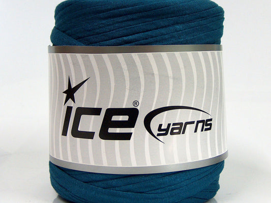 600 gr ICE YARNS UPCYCLED FABRIC 600 (95% Cotton 5% Elastan) Yarn Blue