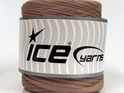 700 gr ICE YARNS UPCYCLED FABRIC 700 (95% Cotton 5% Elastan) Yarn Light Brown