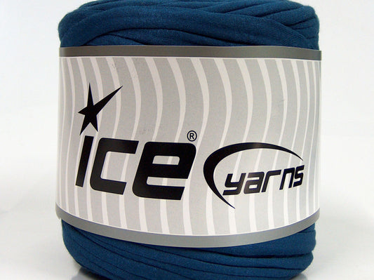 700 gr ICE YARNS UPCYCLED FABRIC 700 (95% Cotton 5% Elastan) Yarn Blue