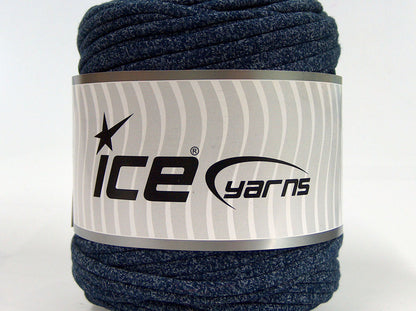 600 gr ICE YARNS UPCYCLED FABRIC 600 (95% Cotton 5% Elastan) Yarn Blue White