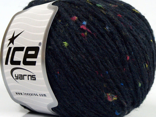 Lot of 8 Skeins Ice Yarns SALE WINTER (25% Wool 5% Viscose) Yarn Dark Navy