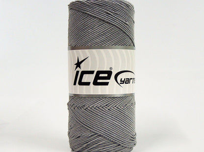 Lot of 2 x 200gr Skeins Ice Yarns SHINY COTTON (30% Cotton) Yarn Grey