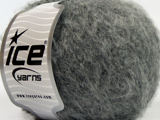 Lot of 8 Skeins Ice Yarns ALPACA COTTON LIGHT (20% Alpaca Superfine 40% Cotton) Yarn Grey
