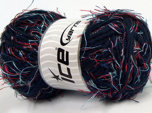 Lot of 4 x 100gr Skeins Ice Yarns SALE WINTER (30% Wool) Yarn Dark Navy Turquoise Burgundy