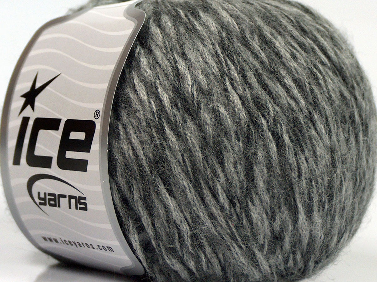Lot of 8 Skeins Ice Yarns SALE WINTER (12% Wool) Hand Knitting Yarn Grey Shades