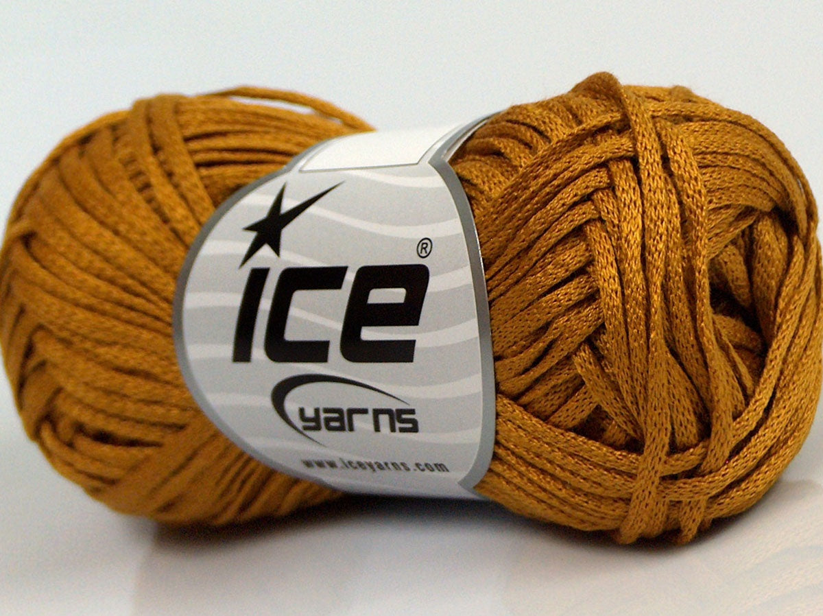 Lot of 8 Skeins Ice Yarns SALE SUMMER (70% Cotton) Hand Knitting Yarn Gold