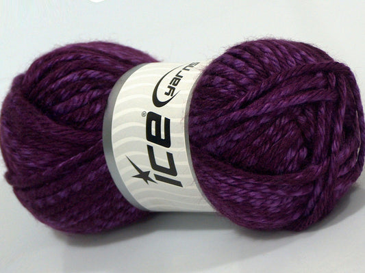 Lot of 4 x 100gr Skeins Ice Yarns MISC SALE (12% Wool) Yarn Purple Shades
