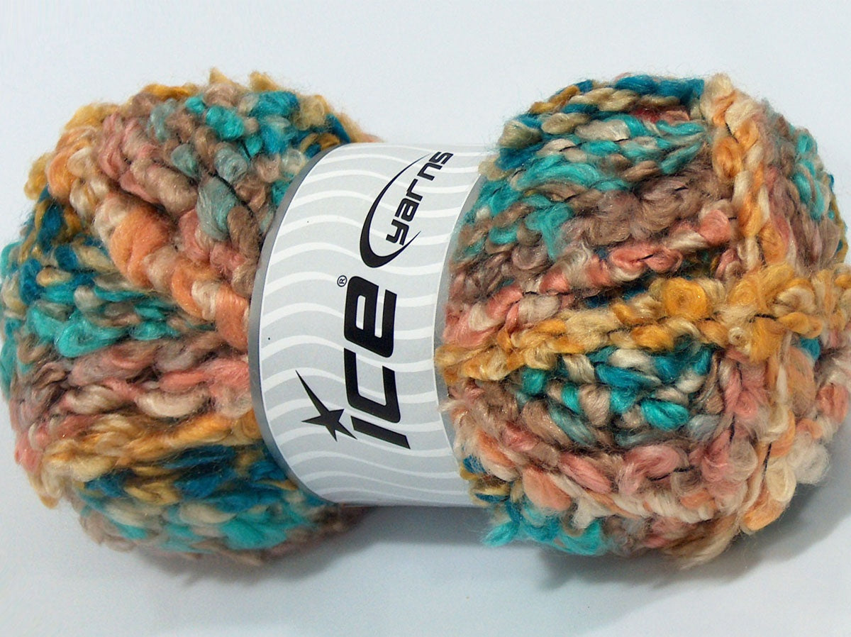 Lot of 4 x 100gr Skeins Ice Yarns RECIFE Hand Knitting Yarn Multicolor