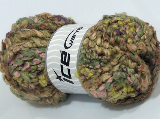 Lot of 4 x 100gr Skeins Ice Yarns RECIFE Hand Knitting Yarn Multicolor
