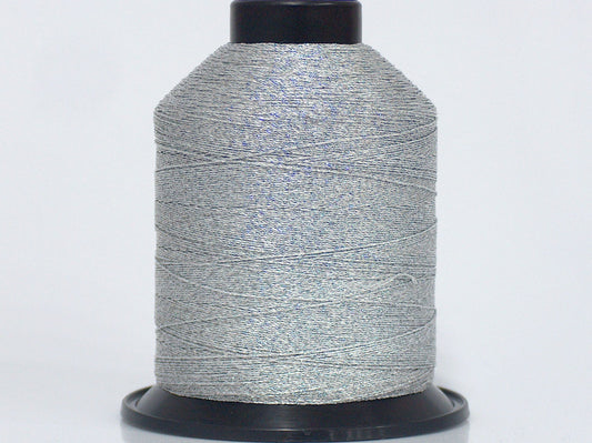 Lot of 2 x 90gr Skeins Ice Yarns METALLIC THREAD CONE Silver