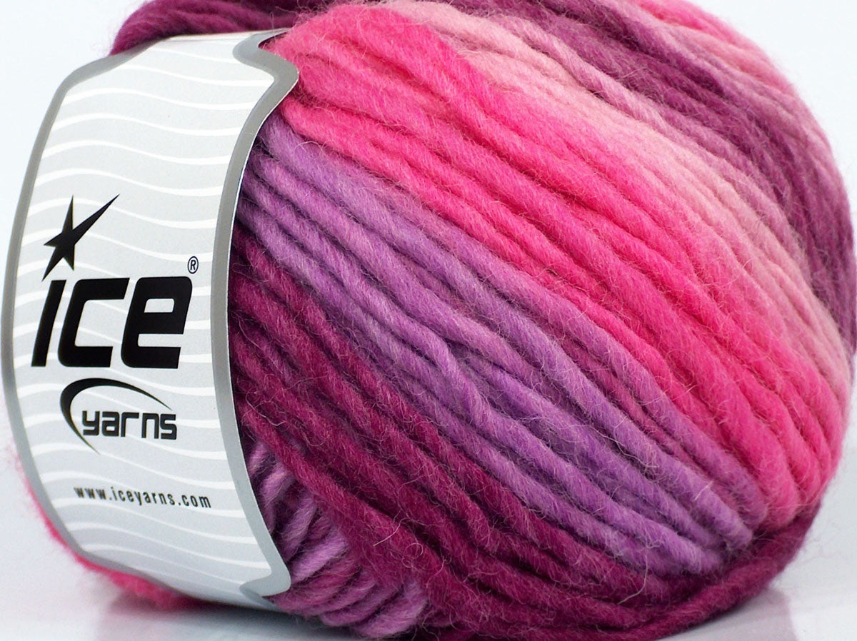 Lot of 4 x 90gr Skeins Ice Yarns SALE LUXURY-PREMIUM (100% Wool) Yarn Pink Shades Lilac