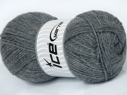 Lot of 4 x 85gr Skeins Ice Yarns SALE PLAIN Hand Knitting Yarn Grey