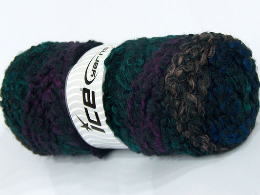 Lot of 2 x 225gr Skeins Ice Yarns MISC SALE Yarn Black Blue Fuchsia Green Copper