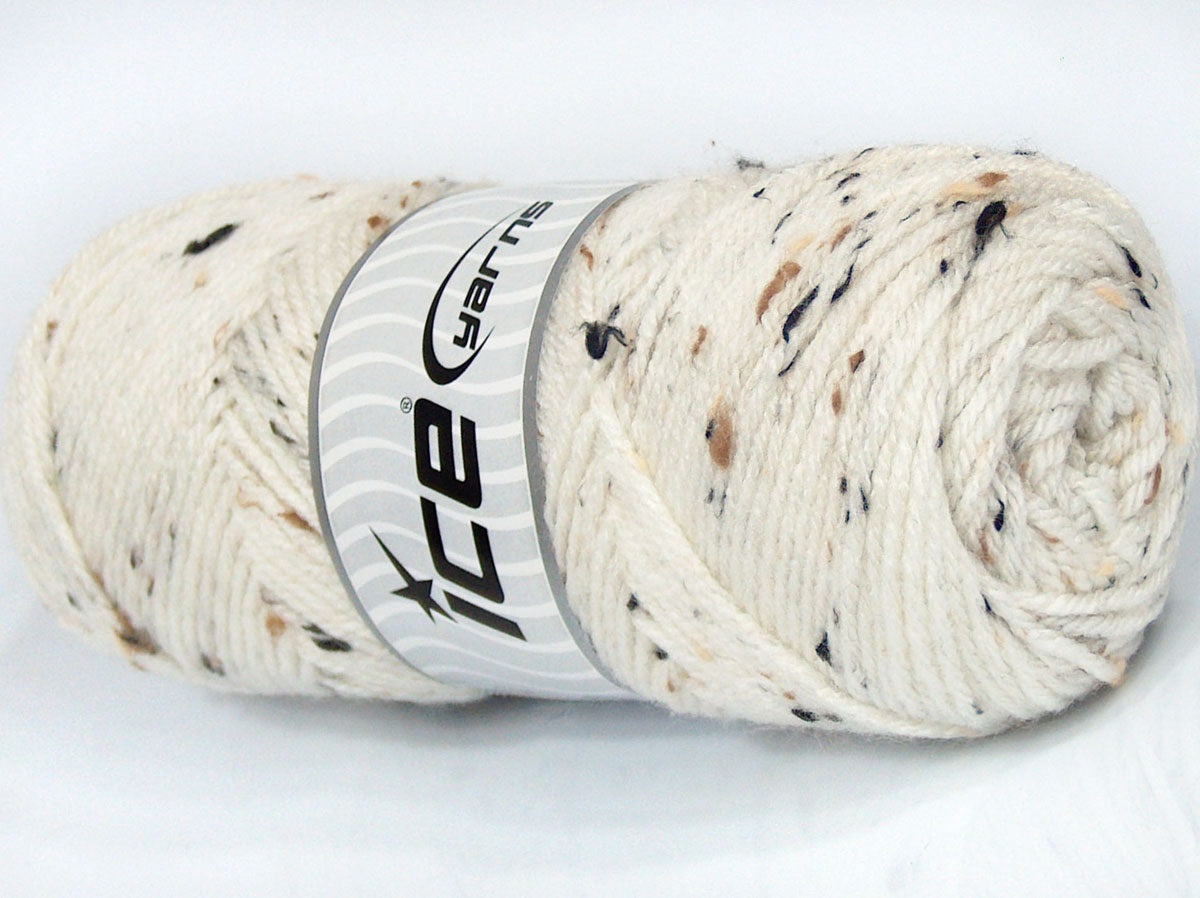 Lot of 3 x 110gr Skeins Ice Yarns SALE PLAIN Hand Knitting Yarn Off White