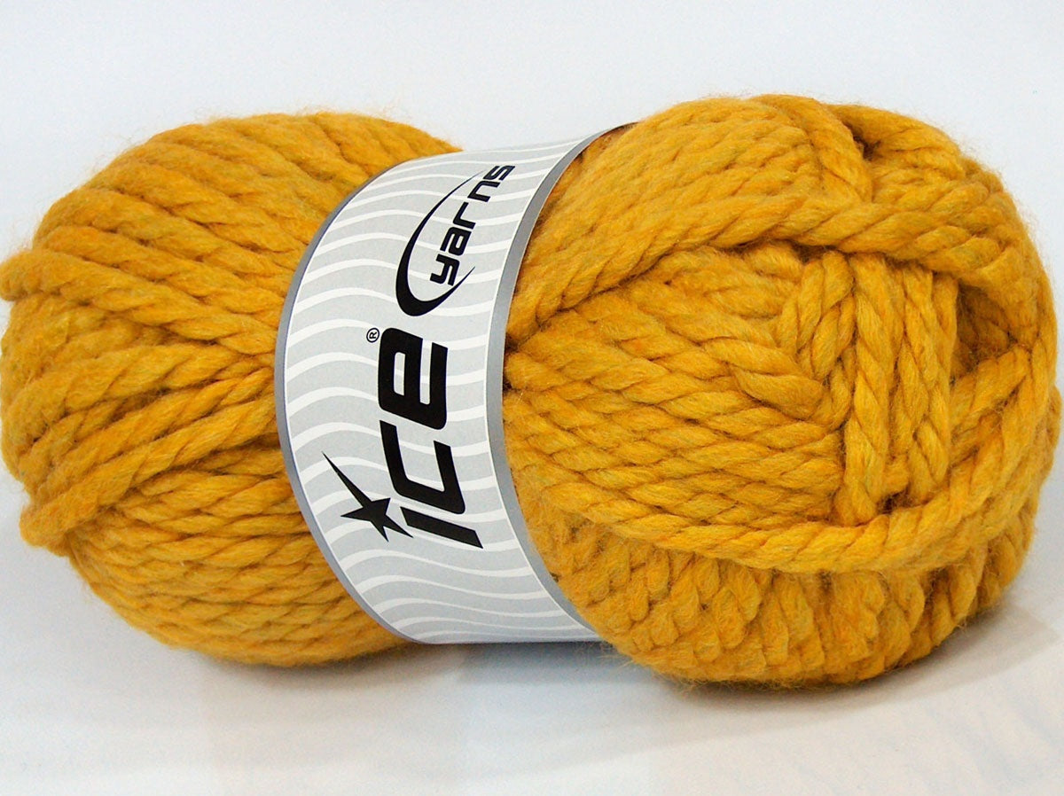 Lot of 3 x 135gr Skeins Ice Yarns SALE WINTER (30% Wool) Yarn Gold Green