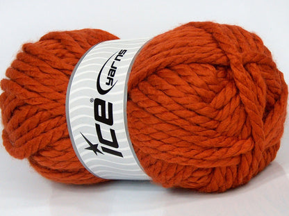 Lot of 2 x 190gr Skeins Ice Yarns SALE PLAIN Hand Knitting Yarn Copper