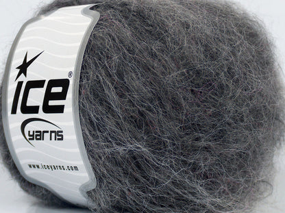 Lot of 8 Skeins Ice Yarns SALE LUXURY-PREMIUM (40% Mohair) Yarn Grey Shades