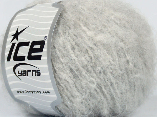Lot of 8 Skeins Ice Yarns SALE LUXURY-PREMIUM (20% Alpaca 15% Wool) Yarn Light Grey