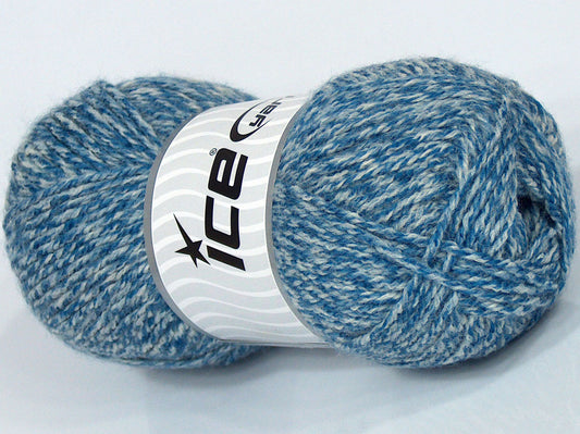 Lot of 4 x 100gr Skeins Ice Yarns SALE PLAIN Hand Knitting Yarn Blue Shades