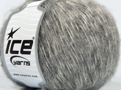 Lot of 8 Skeins Ice Yarns SALE WINTER (10% Wool) Yarn Grey Shades White