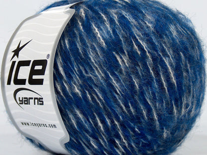 Lot of 8 Skeins Ice Yarns SALE WINTER (10% Wool) Yarn Blue Shades White