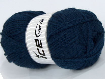 Lot of 4 x 100gr Skeins Ice Yarns SALE PLAIN Hand Knitting Yarn Dark Navy