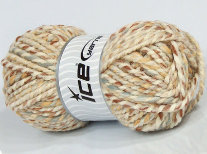 Lot of 4 x 100gr Skeins Ice Yarns MISC SALE Yarn Cream Gold Grey Brown Camel